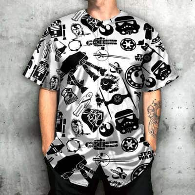 Star Wars Baseball Jersey Stick Cool Gift For Sporty Husband