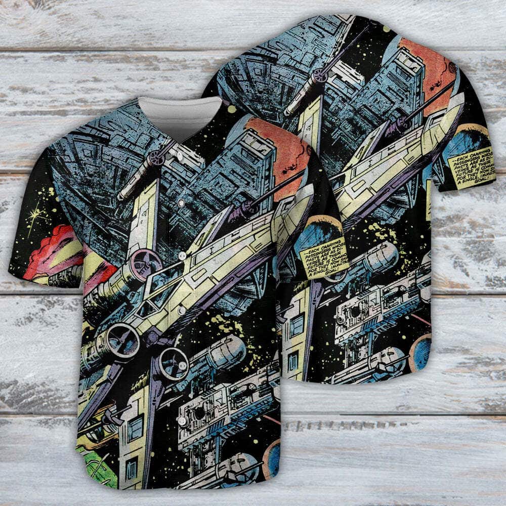 Star Wars Baseball Jersey Han Solo Spaceship Gift For Husband Star Wars Baseball Jersey Han Solo Spaceship Gift For Husband