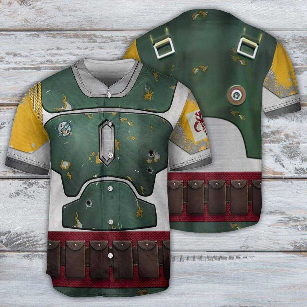 Star Wars Baseball Jersey Boba Fett Cosplay Birthday Gift For Dad From Son Star Wars Baseball Jersey Boba Fett Cosplay Birthday Gift For Dad From Son