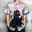 Star Wars Baseball Jersey Independence Day Darth Vader With Beer Star Wars Baseball Jersey Independence Day Darth Vader With Beer