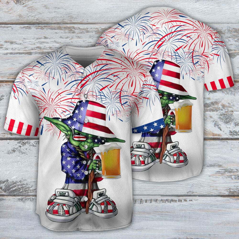 Yoda Star Wars Baseball Jersey Independence Day Gift For Beer Lovers Yoda Star Wars Baseball Jersey Independence Day Gift For Beer Lovers