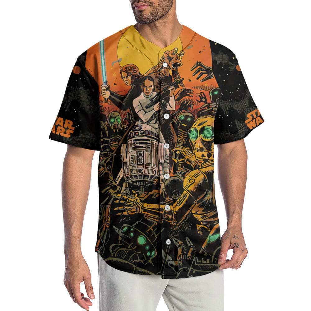 Star Wars Baseball Jersey Halloween Gift Return To Mustafar In Ghosts Of Vader’s Castle