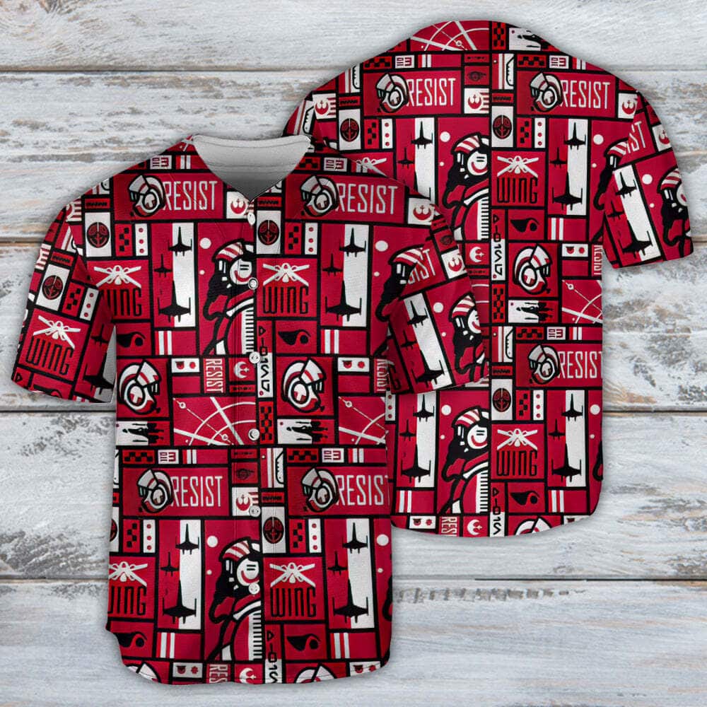 Star Wars Baseball Jersey Wing Resist Birthday Gift For Sister Star Wars Baseball Jersey Wing Resist Birthday Gift For Sister