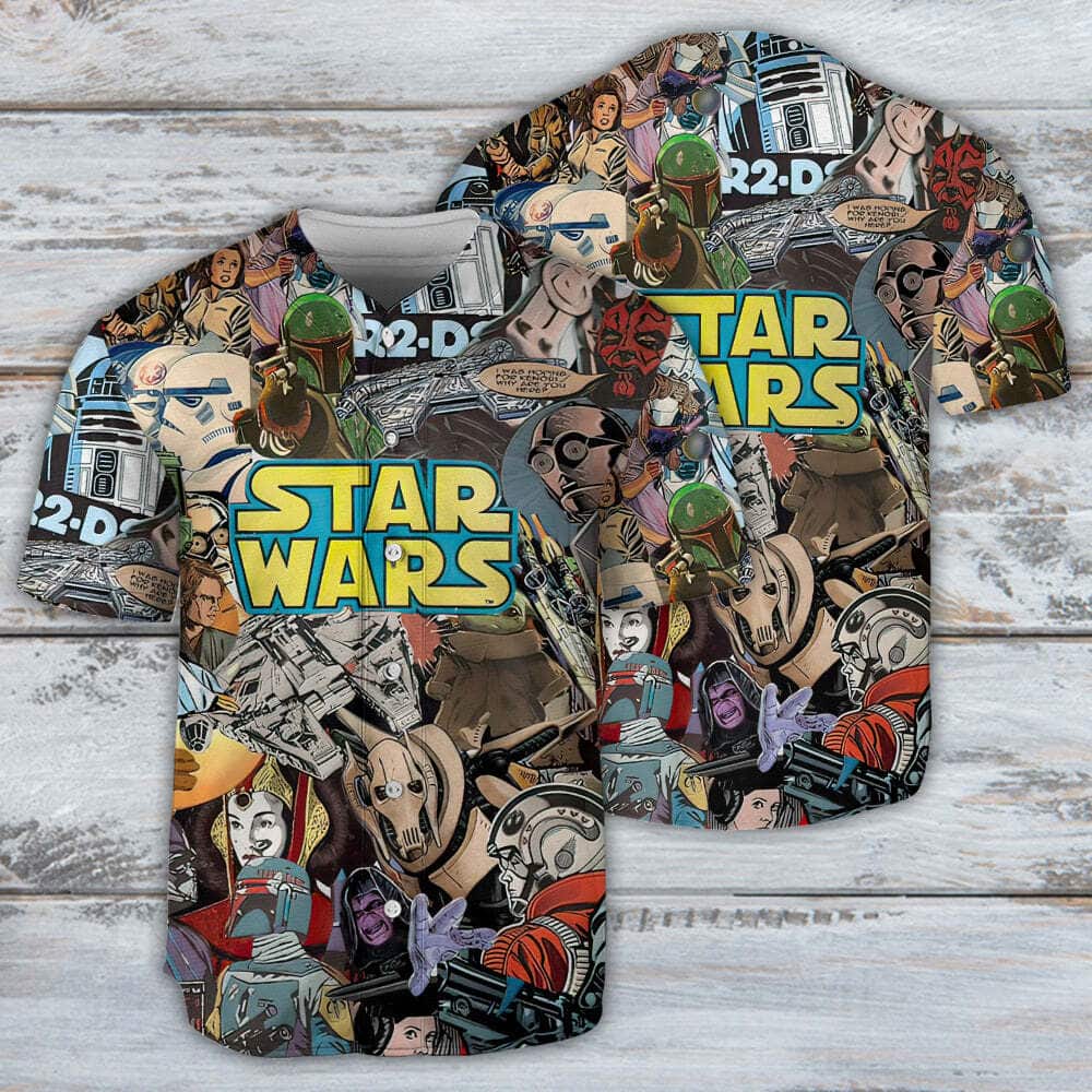 Star Wars Baseball Jersey Congratulations You Are Being Rescued