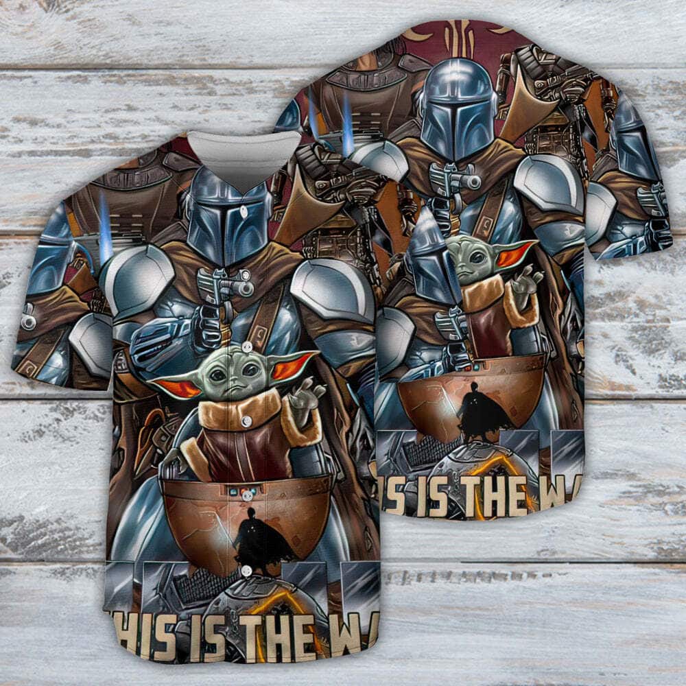 Vintage Baby Yoda Star Wars Baseball Jersey This Is The Way Vintage Baby Yoda Star Wars Baseball Jersey This Is The Way