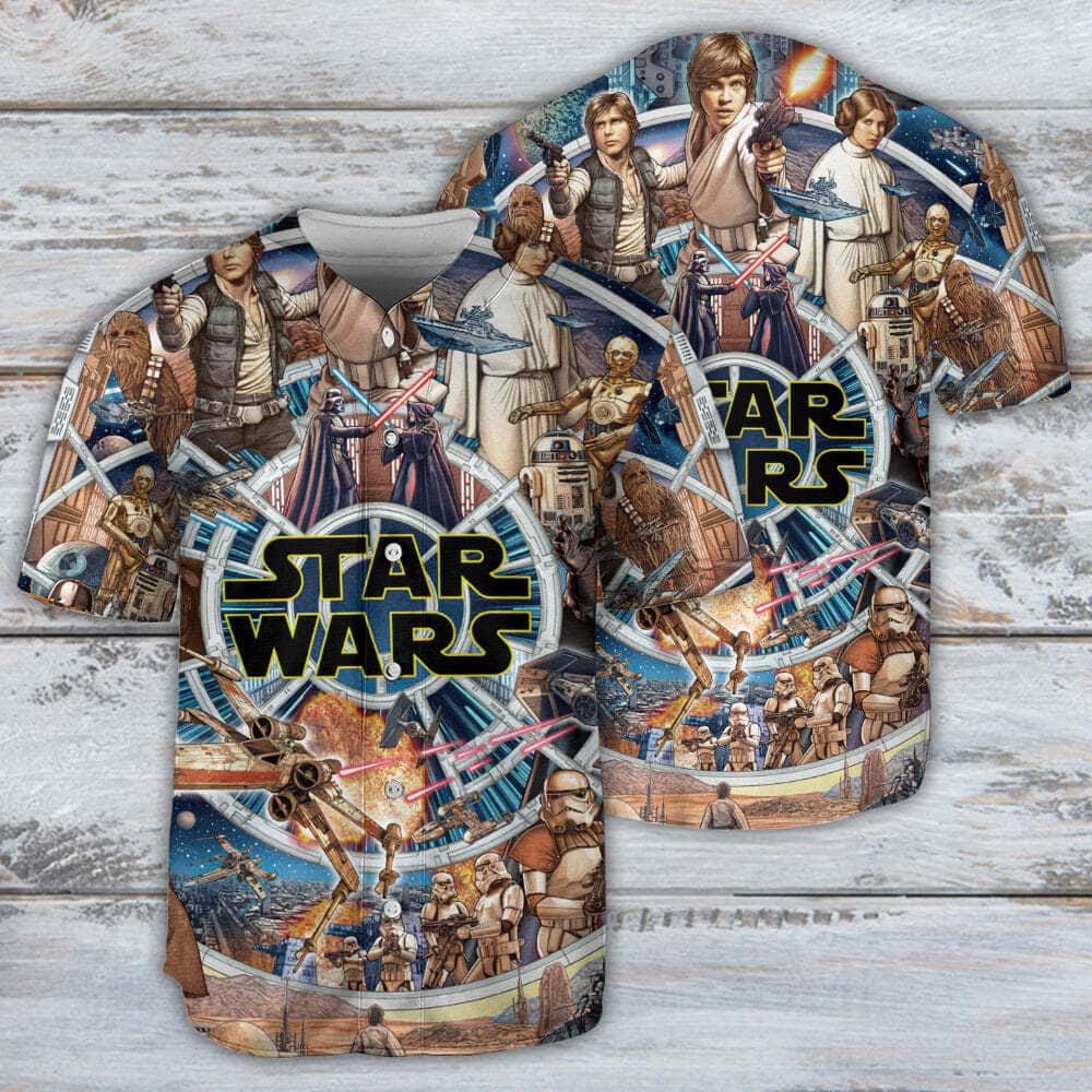 Star Wars Baseball Jersey Fighting In Galaxy Gift For Best Friends