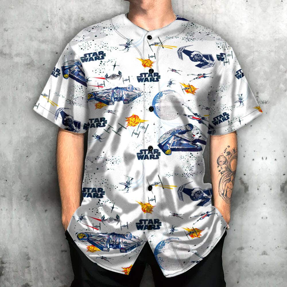 Star Wars Baseball Jersey Space Ship Gift For Son From Father Star Wars Baseball Jersey Space Ship Gift For Son From Father