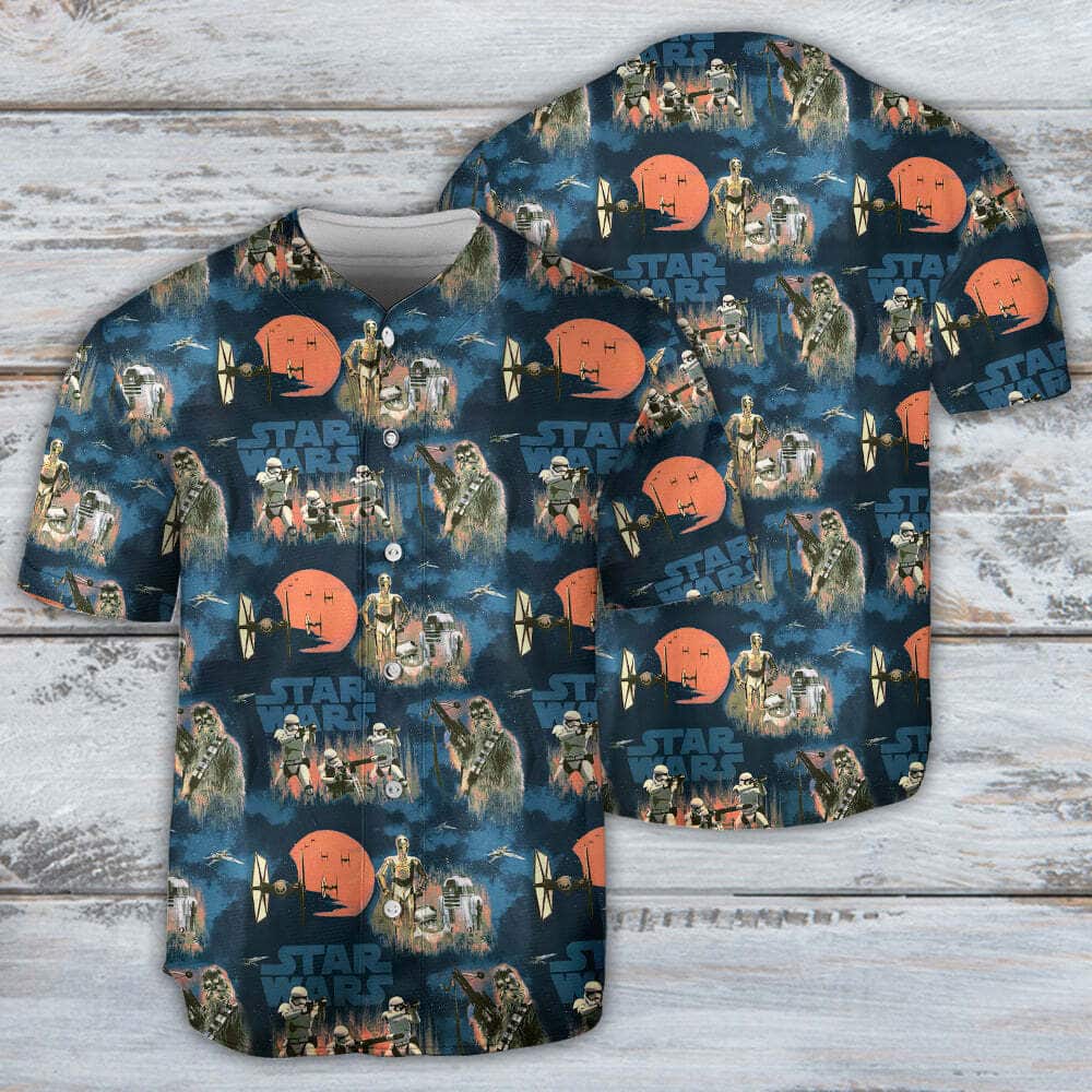 Star Wars Baseball Jersey Never Underestimate A Droid Birthday Gift For Son Star Wars Baseball Jersey Never Underestimate A Droid Birthday Gift For Son