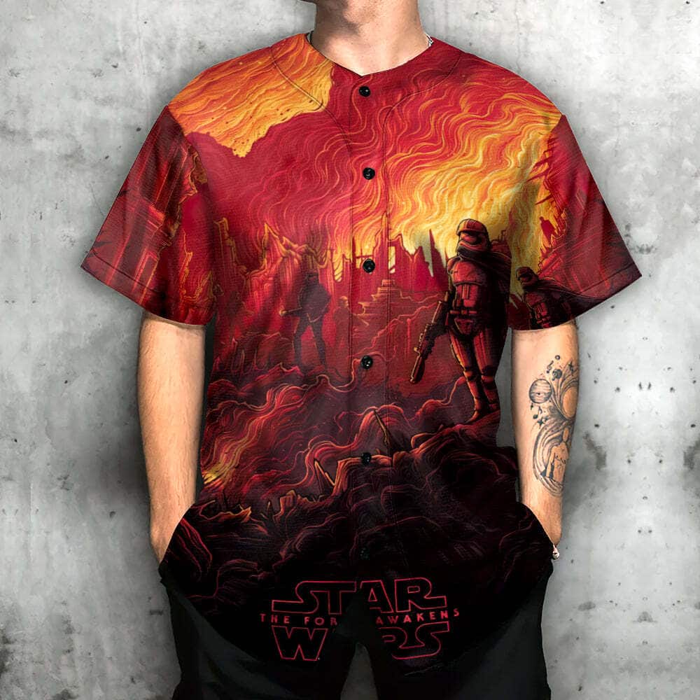 Star Wars Baseball Jersey The Force Awakens Gift For Dad Star Wars Baseball Jersey The Force Awakens Gift For Dad