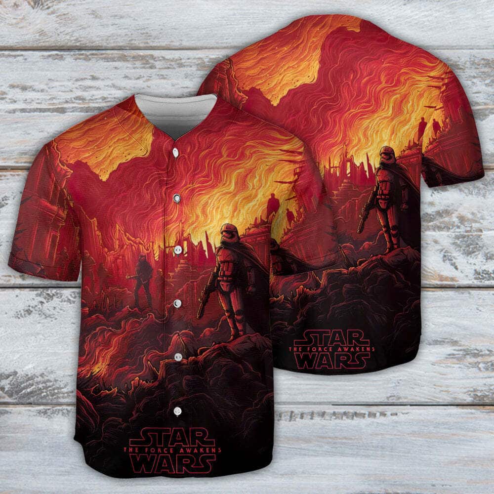 Star Wars Baseball Jersey The Force Awakens Gift For Dad