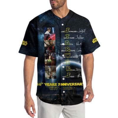 Star Wars Baseball Jersey 46 Years Anniversary Gift For Husband