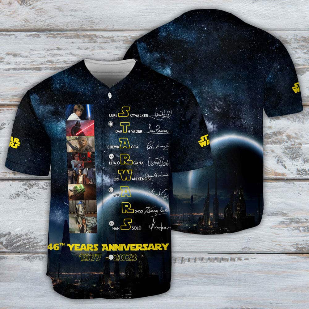 Star Wars Baseball Jersey 46 Years Anniversary Gift For Husband
