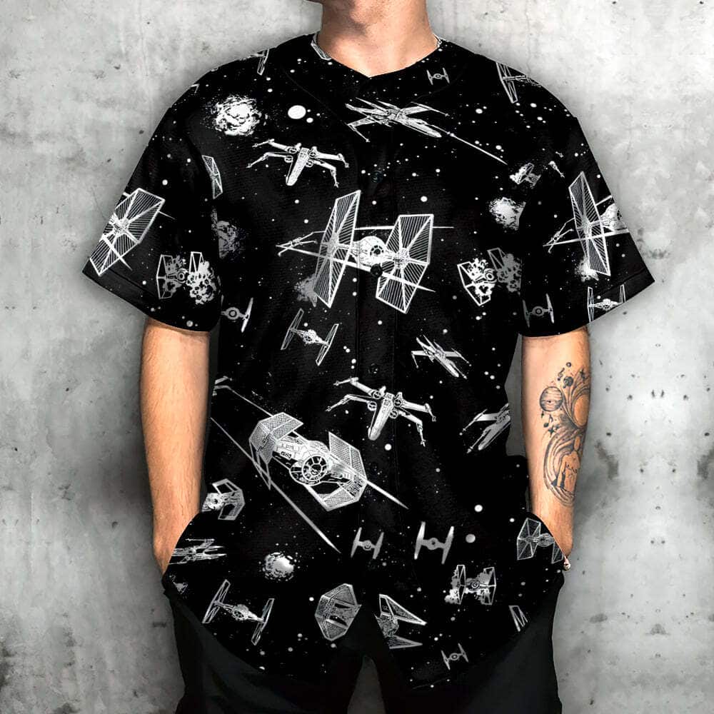Star Wars Baseball Jersey Spacecraft Pattern Gift For Son From Mom Star Wars Baseball Jersey Spacecraft Pattern Gift For Son From Mom
