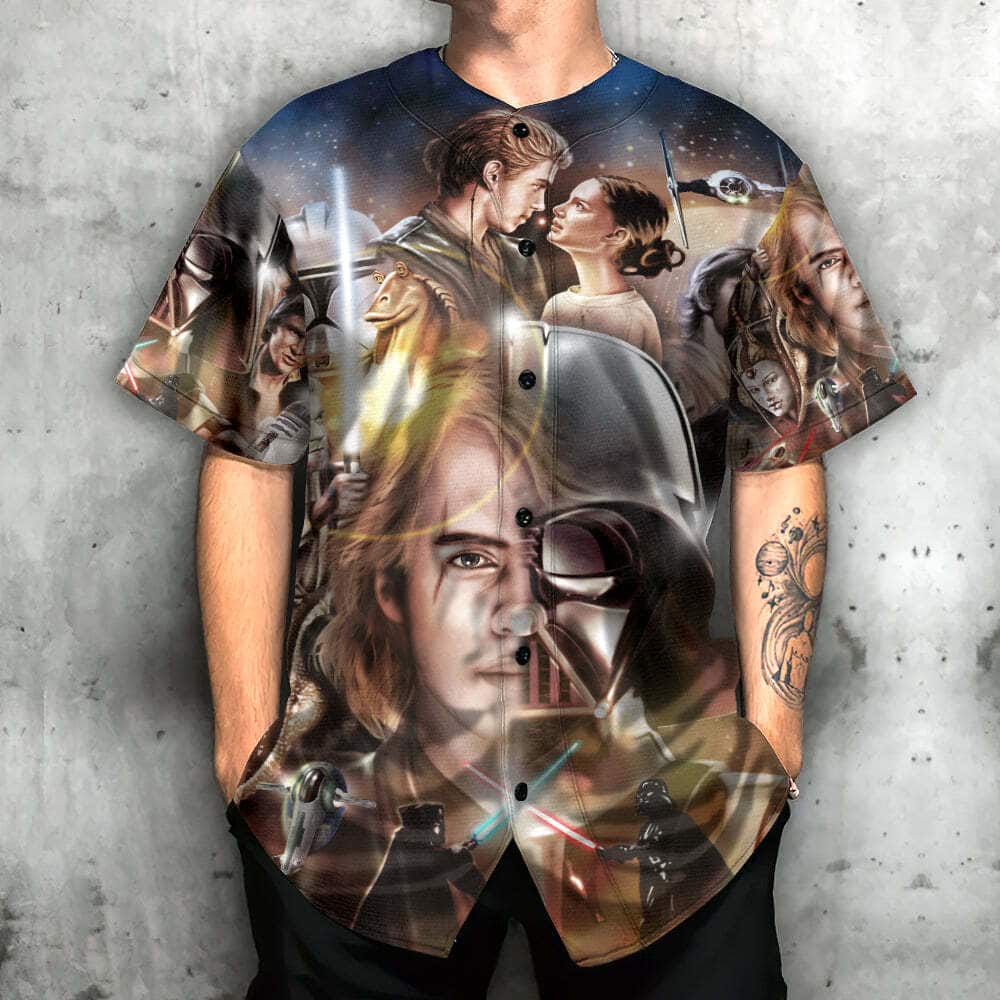 Star Wars Baseball Jersey Patter Movie Gift For Best Friends Star Wars Baseball Jersey Patter Movie Gift For Best Friends