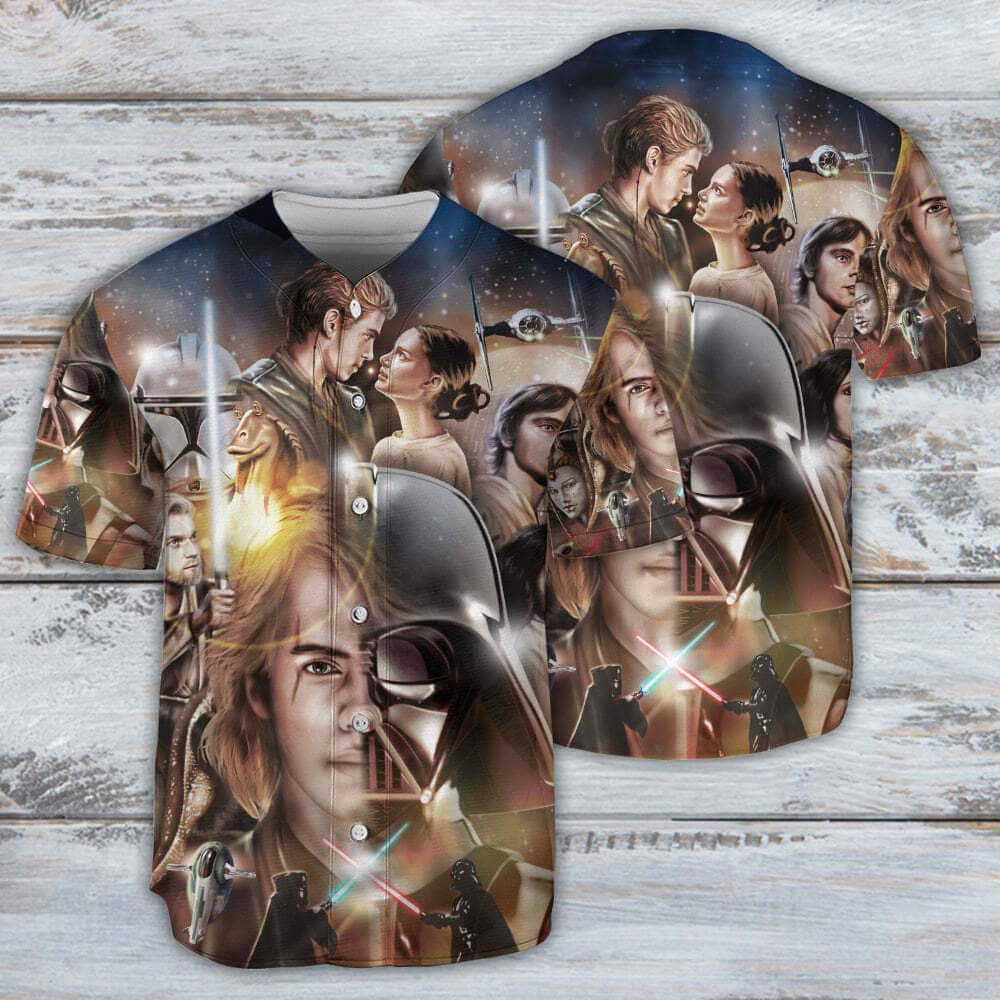 Star Wars Baseball Jersey Patter Movie Gift For Best Friends Star Wars Baseball Jersey Patter Movie Gift For Best Friends