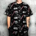Star Wars Baseball Jersey Darth Vader With Light Saber