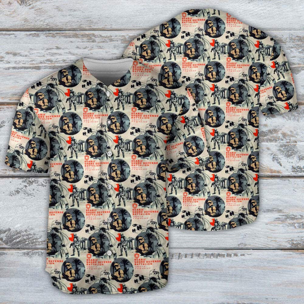 Star Wars Baseball Jersey Scarif Trooper Pattern Gift For Sporty Friends