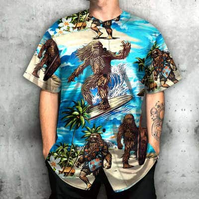 Star Wars Baseball Jersey Chewbacca Surfing Gift For Best Friends