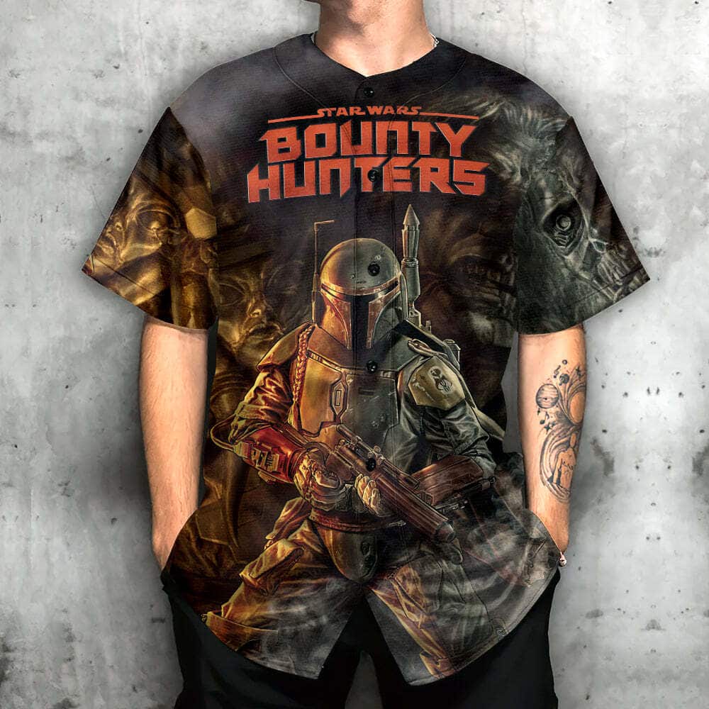 Star Wars Baseball Jersey Boba Fett Bounty Hunters Birthday Gift For Son Star Wars Baseball Jersey Boba Fett Bounty Hunters Birthday Gift For Son