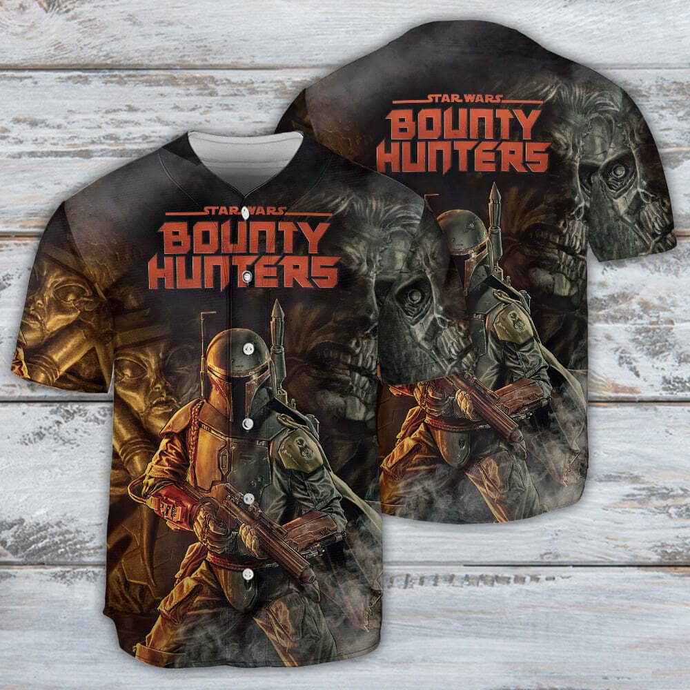 Star Wars Baseball Jersey Boba Fett Bounty Hunters Birthday Gift For Son