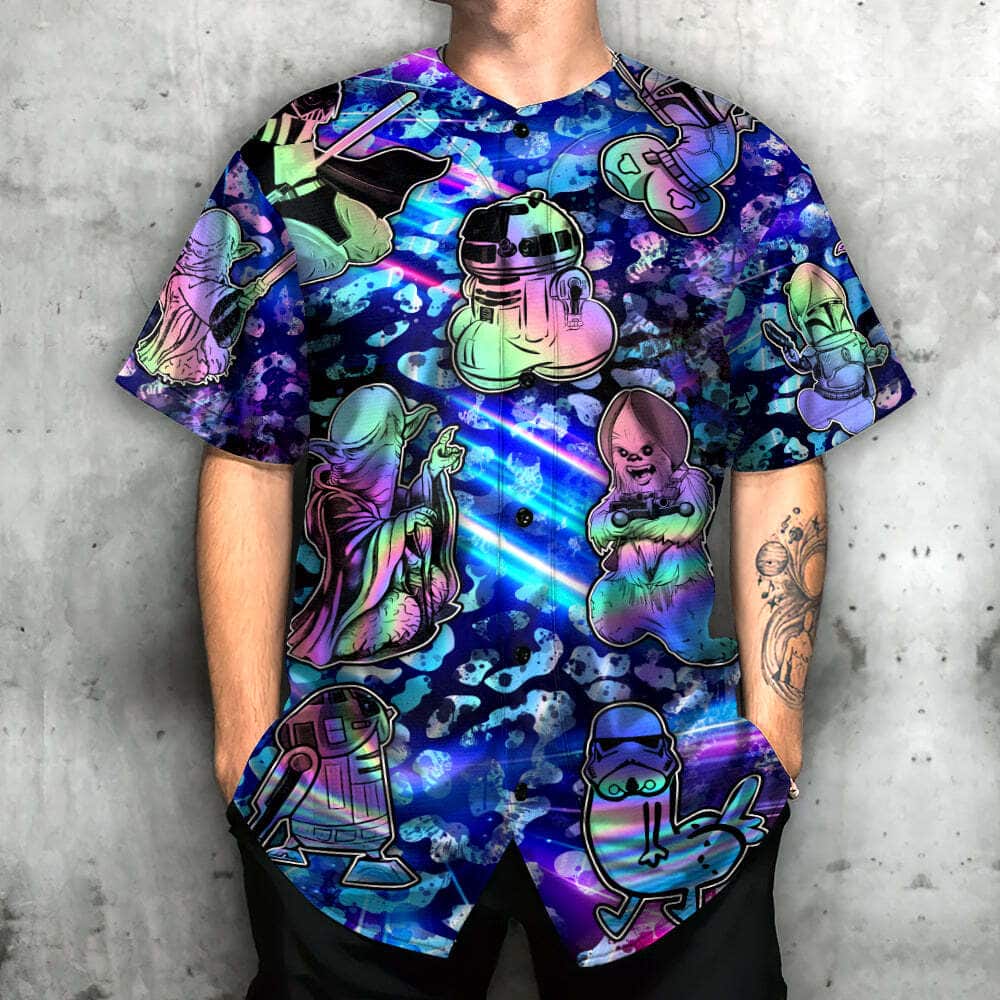 Star Wars Baseball Jersey Funny Wishing You Much Hap-Pens Star Wars Baseball Jersey Funny Wishing You Much Hap-Pens