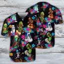Star Wars Baseball Jersey Stormtrooper D2-R2 Tropical Flower Pattern Star Wars Baseball Jersey Stormtrooper D2-R2 Tropical Flower Pattern