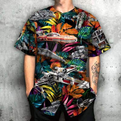 Star Wars Baseball Jersey Lego Ship Tropical Pattern Gift For Friends