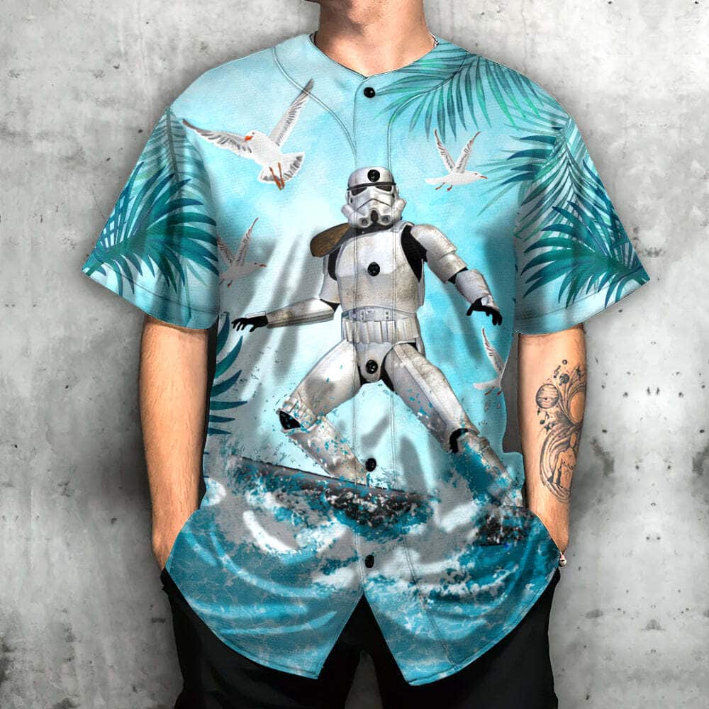 Star Wars Baseball Jersey Stormtrooper Surfing Gift For Daughter From Mom Star Wars Baseball Jersey Stormtrooper Surfing Gift For Daughter From Mom