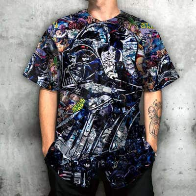 Darth Vader Star Wars Baseball Jersey When I Left You, I Was But The Learner Now I Am The Master