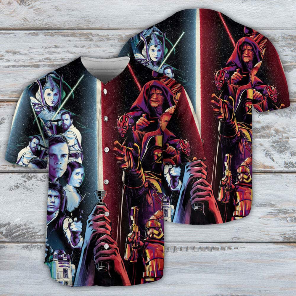 Star Wars Baseball Jersey May The Force Be With You