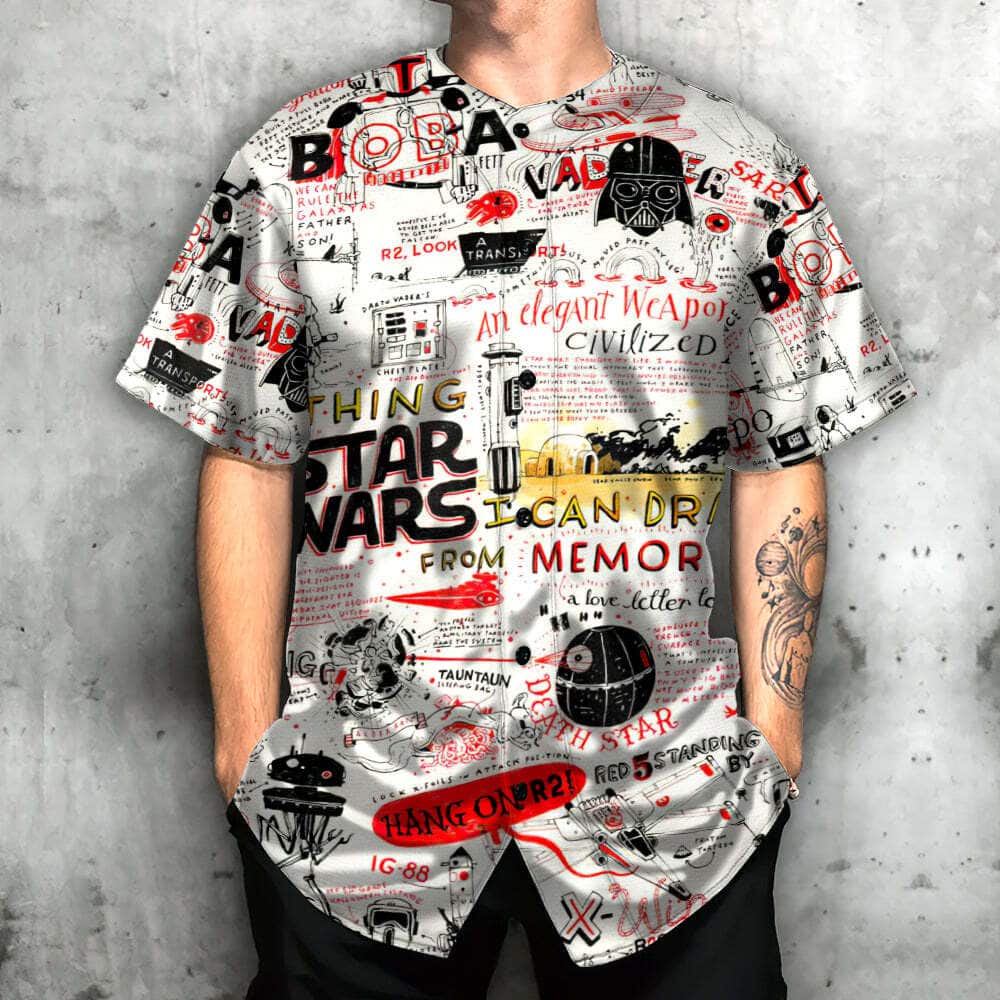 Star Wars Baseball Jersey All Funny Quotes Comic Style Star Wars Baseball Jersey All Funny Quotes Comic Style