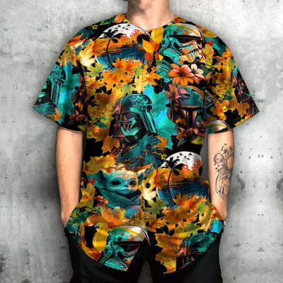 Baby Yoda Darth Vader Stormtroopers Star Wars Baseball Jersey Special Synthwave Autumn