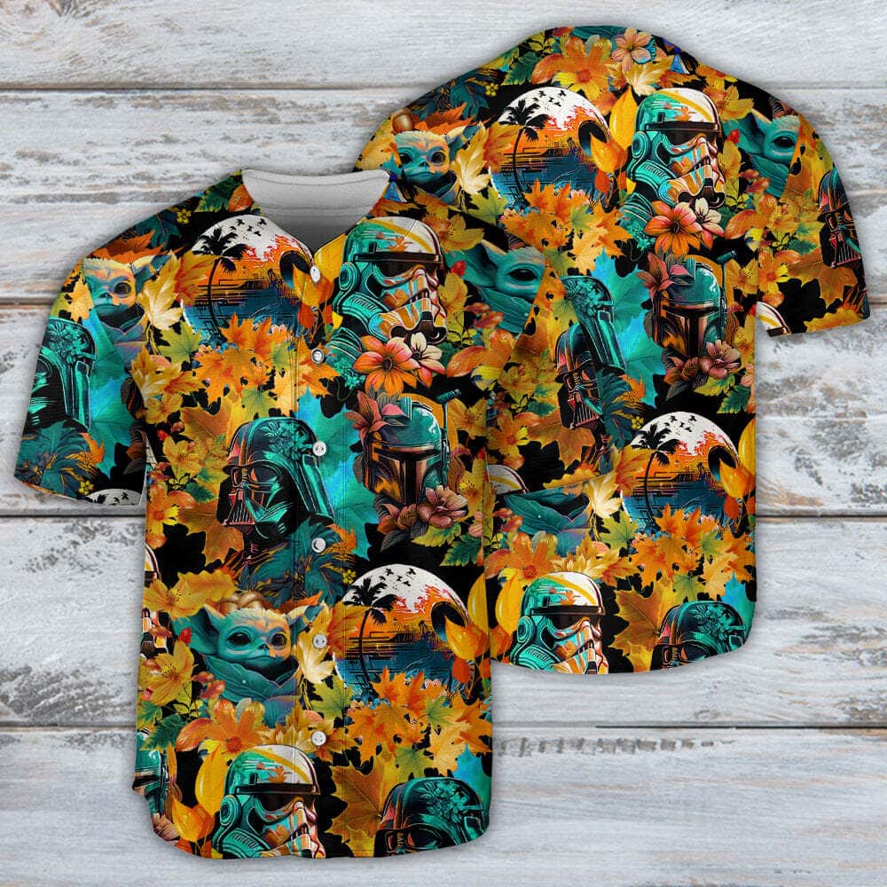 Baby Yoda Darth Vader Stormtroopers Star Wars Baseball Jersey Special Synthwave Autumn Baby Yoda Darth Vader Stormtroopers Star Wars Baseball Jersey Special Synthwave Autumn