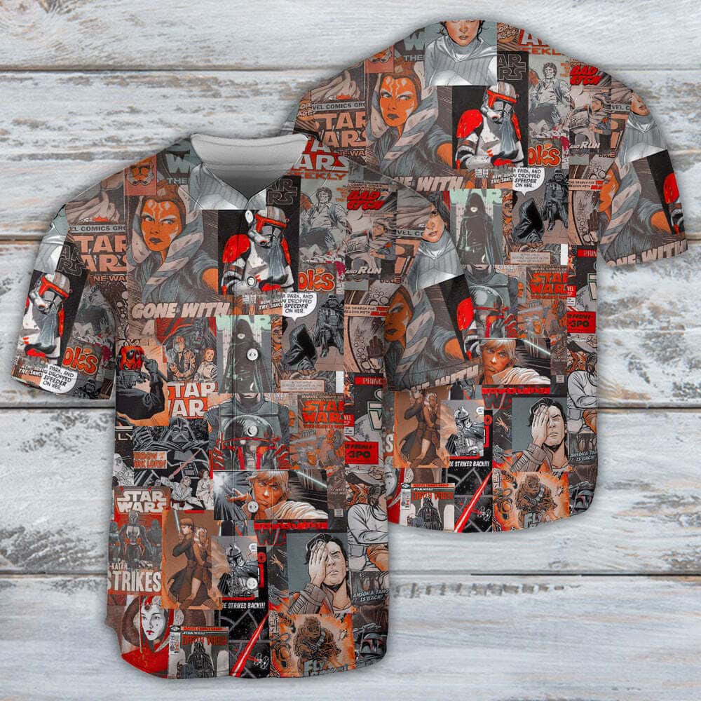 Star Wars Baseball Jersey Comic Vintage Style Gift For Best Friends