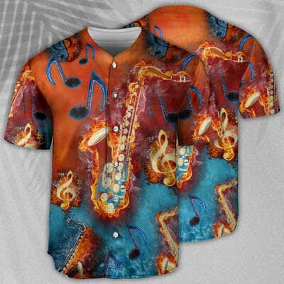 Saxophone Baseball Jersey Unique Gift For Music Lovers Saxophone Baseball Jersey Unique Gift For Music Lovers