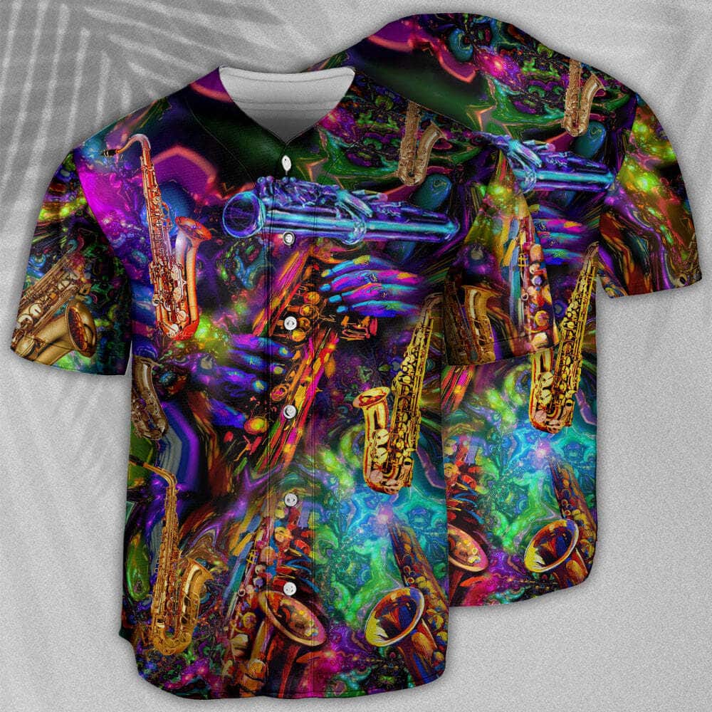 Saxophone Baseball Jersey Gift For Music Lovers Saxophone Baseball Jersey Gift For Music Lovers