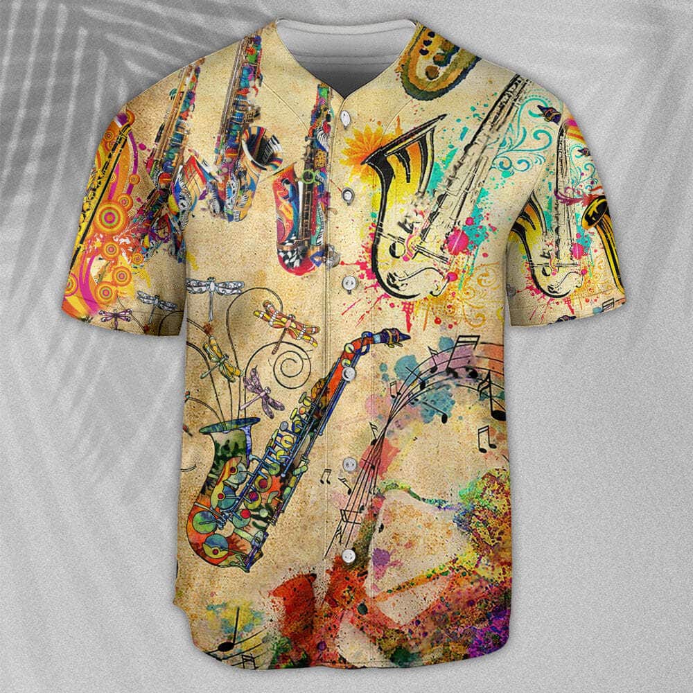 Saxophone Is My Life Baseball Jersey Great Gift For Music Lovers Saxophone Is My Life Baseball Jersey Great Gift For Music Lovers
