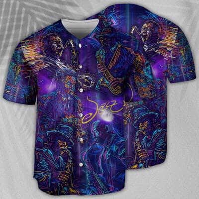 Never Underestimate An Old Man With A Saxophone Baseball Jersey Never Underestimate An Old Man With A Saxophone Baseball Jersey