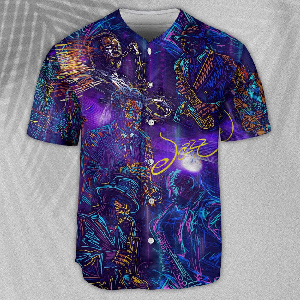 Never Underestimate An Old Man With A Saxophone Baseball Jersey Never Underestimate An Old Man With A Saxophone Baseball Jersey