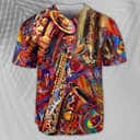 Saxophone Music To The Soul Baseball Jersey Birthday Gift For Sister-In-Law Saxophone Music To The Soul Baseball Jersey Birthday Gift For Sister-In-Law