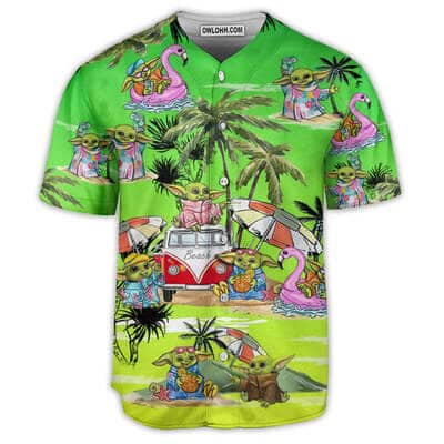 Cool Baby Yoda Star Wars Baseball Jersey Gift For Daughter From Mom