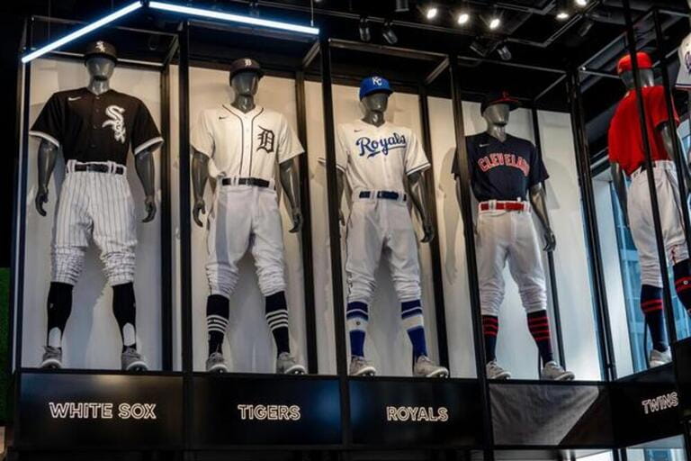 Major League Baseball flagship store in Rockefeller Center, New York City, USA Major League Baseball flagship store in Rockefeller Center, New York City, USA