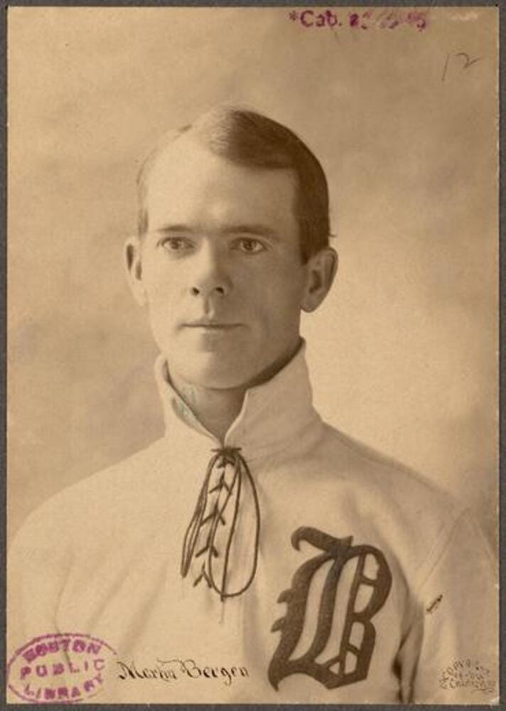 Boston Nationals catcher Martin Bergen , Baseball players, Boston Red Sox Baseball team. Michael T. -Nuf Ced- McGreevy Collection Boston Nationals catcher Martin Bergen , Baseball players, Boston Red Sox Baseball team. Michael T. -Nuf Ced- McGreevy Collection